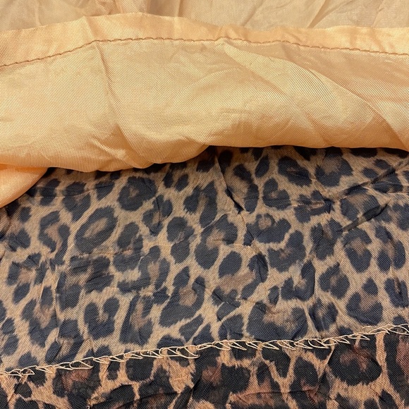 Handmade Leopard Print Crepe Scoop Neck Maxi Dress Size XL - 2XL - Picture 8 of 8
